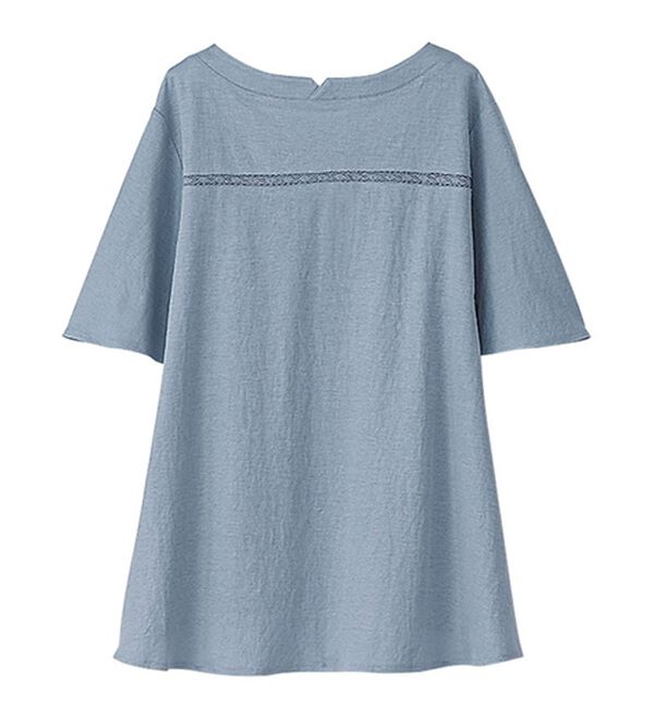 BELLUNA（ベルーナ）の「かのこ素材レース切替フレアープルオーバー（カットソー）」｜詳細画像