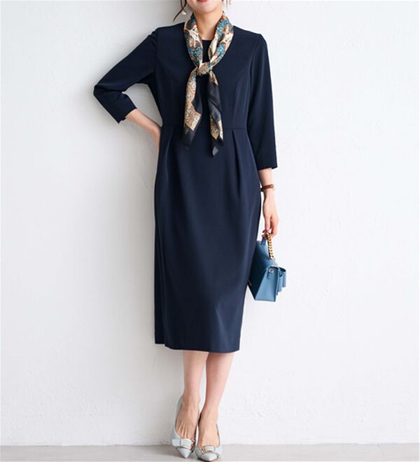 RANAN（ラナン）の「【２点セット】ノーカラージャケットワンピースセット（その他スーツ）」｜詳細画像