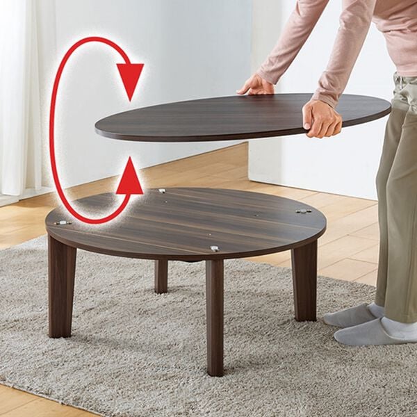 リバーシブル天板 70cm 円形こたつテーブル こたつ こたつテーブル 円形 コタツ こたつ台 おしゃれ