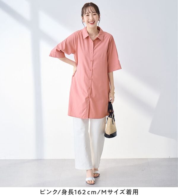 alotta（アロッタ）の「シャツチュニックワンピース（チュニックワンピース）」｜詳細画像