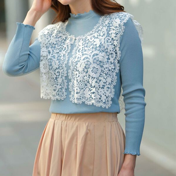 BELLUNA（ベルーナ）の「これ１つで上品魅せ！レースベスト（ベスト）」｜詳細画像