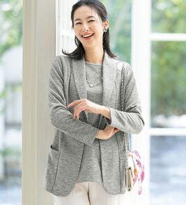 ルフラン（ルフラン）の「軽やかな着心地！メランジ調アンサンブル（アンサンブル）」