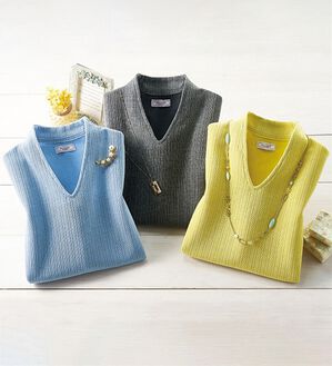 ルフラン（ルフラン）の「【３色組】針抜きテレコプルオーバー＜タマル＞（カットソー）」｜3色組