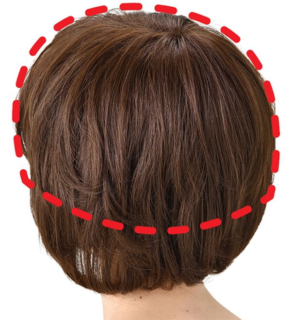 「人毛１００％七分丈ウィッグ（ウィッグ・ヘアピース・エクステ）」｜詳細画像