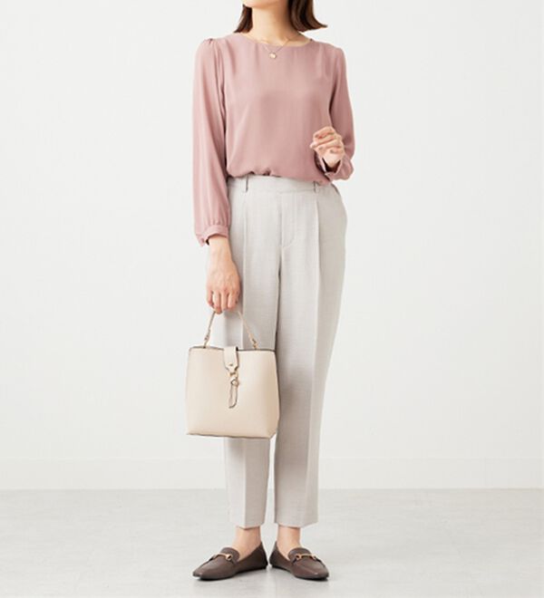 BELLUNA（ベルーナ）の「ジョーゼット素材裾ティアードブラウス（ブラウス）」｜詳細画像