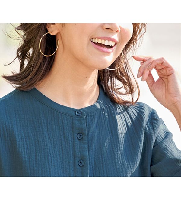 BELLUNA（ベルーナ）の「綿１００％ダブルガーゼワンピース（その他ワンピース）」｜詳細画像