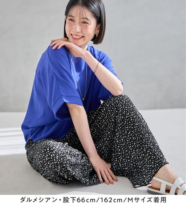 Viola e Viola（ヴィオラ エ ヴィオラ）の「着心地楽ちん！さらっと軽やかプリーツパンツ（フルレングスパンツ）」｜詳細画像