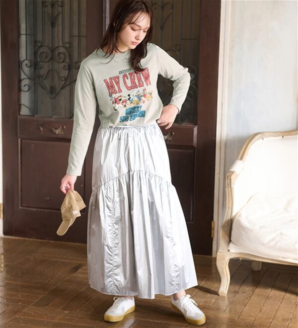 BELLUNA（ベルーナ）の「＜Ｄｉｓｎｅｙ＞【ミッキー＆フレンズ】プリント長袖Ｔシャツ（Tシャツ）」｜詳細画像