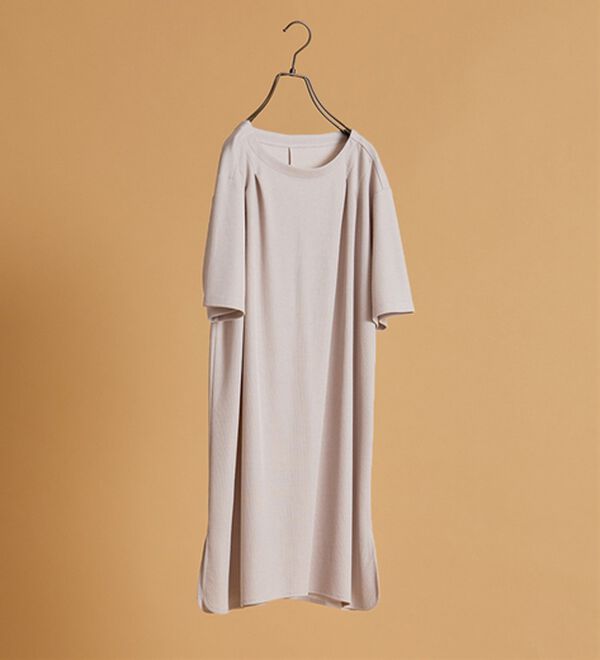 BELLUNA（ベルーナ）の「【接触冷感】かのこ素材タックデザインチュニックワンピース（その他ワンピース）」｜詳細画像