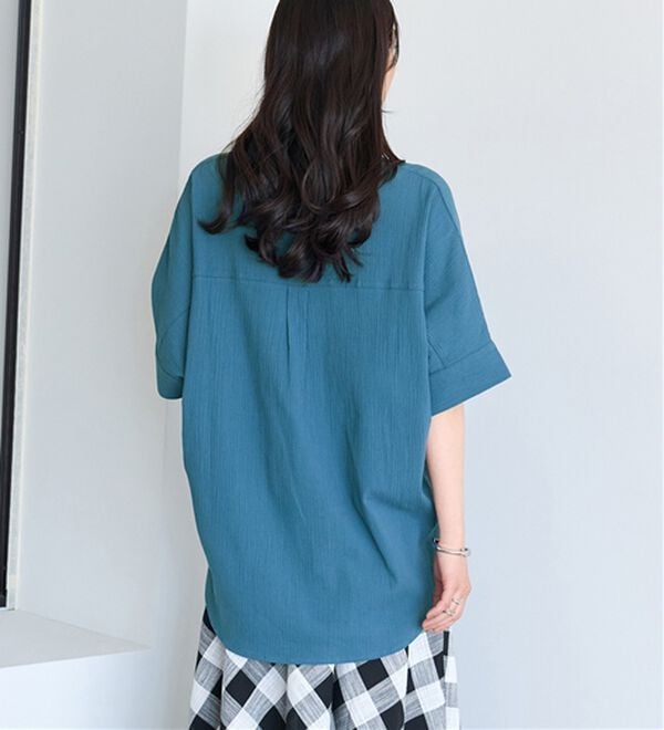 BELLUNA（ベルーナ）の「綿１００％楊柳素材ドルマンチュニック（チュニック）」｜詳細画像