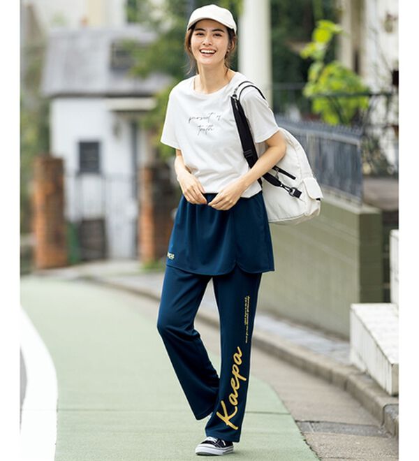 ルフラン（ルフラン）の「【２本組】＜ｋａｅｐａ＞スカート付ジャージパンツ（その他パンツ）」｜詳細画像