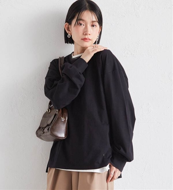 RANAN（ラナン）の「多機能ベーシックオーバーサイズ長袖Tシャツ（Tシャツ）」｜詳細画像