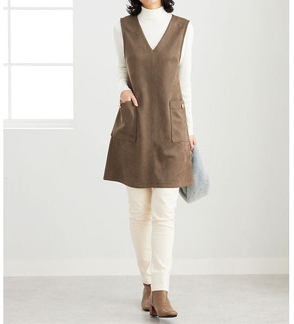 BELLUNA（ベルーナ）の「リブニットタートルプルオーバー（ニット・セーター）」｜詳細画像