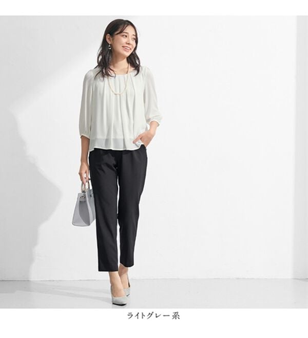 4点セット】入学式卒業式に！ママに嬉しい洗えるパンツスーツ＜7号 