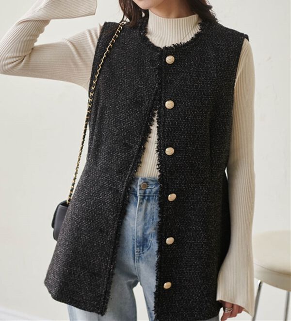 RANAN（ラナン）の「ペプラムツイードジレ（ジレ）」｜詳細画像