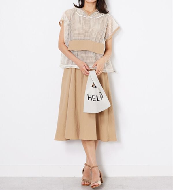 BELLUNA（ベルーナ）の「2点セット【Ｌａｇｒｉｌｕａ】メッシュ使いワンピースアンサンブル（その他ワンピース）」｜詳細画像