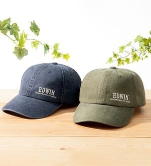 「エドウイン　ビンテージ風　洗い加工ＵＶ帽子（メンズ帽子）」｜詳細画像