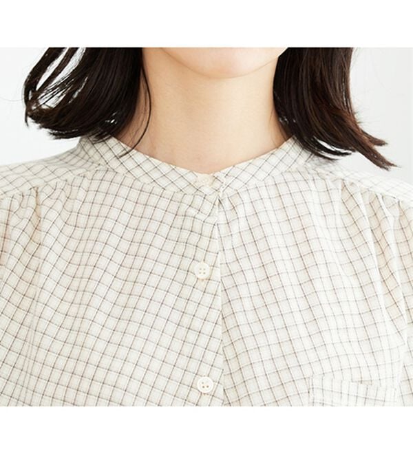 BELLUNA（ベルーナ）の「フランス綾ドレープ使いシャツチュニック（チュニック）」｜詳細画像