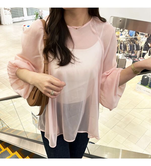 GeeRA（ジーラ）の「バックリボンシアーブラウス（ブラウス）」｜詳細画像