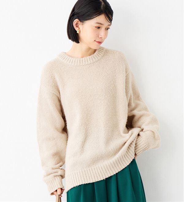 Viola e Viola（ヴィオラ エ ヴィオラ）の「ゆるっとふんわり素材ニット（ニット・セーター）」｜詳細画像