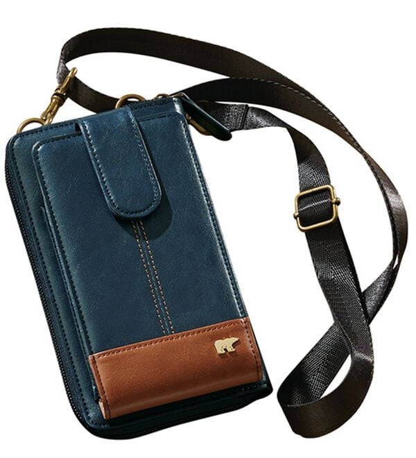 「＜ゴールデンベア＞大人のスマホ＆ウォレットポーチ（メンズショルダーバッグ）」｜ネイビー