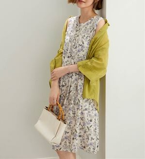 BELLUNA（ベルーナ）の「レーヨン素材ノースリーブワンピース（その他ワンピース）」｜詳細画像