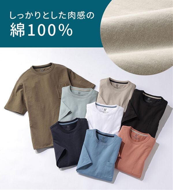 「綿１００％ベーシックＴシャツＮＥＯ（メンズＴシャツ）」｜詳細画像