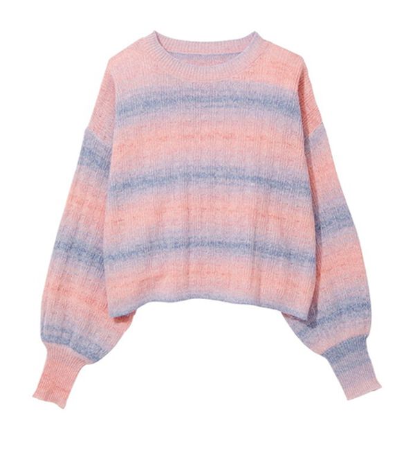 GeeRA（ジーラ）の「グラデーションニットプルオーバー（ニット・セーター）」｜詳細画像
