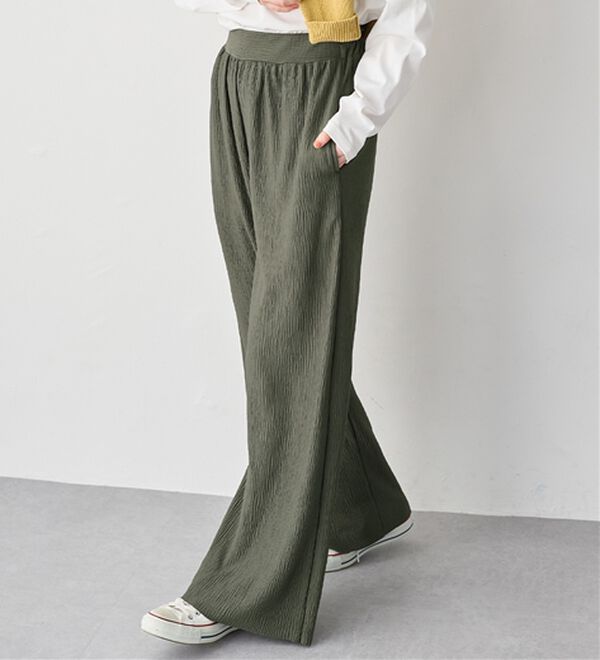 4つの機能付】丈切れる！楽ちんジャカードパンツ - ベルーナ【公式】