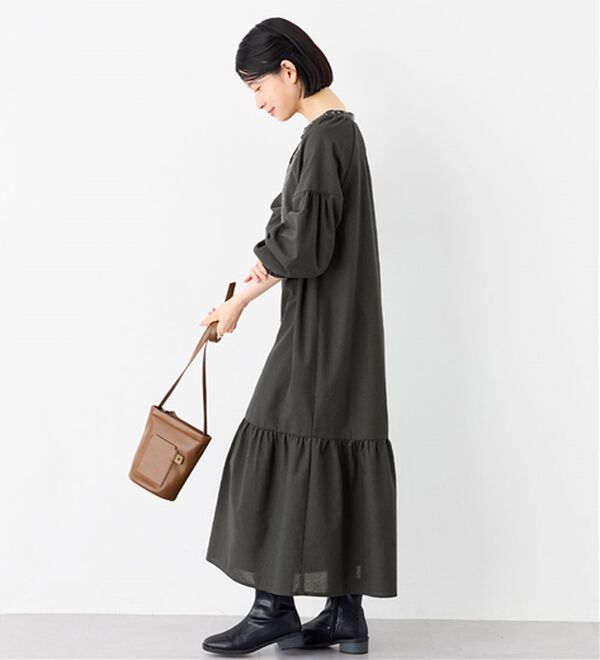 Viola e Viola（ヴィオラ エ ヴィオラ）の「１枚こなれ刺しゅうカフタンワンピース（その他ワンピース）」｜詳細画像