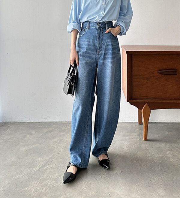 GeeRA（ジーラ）の「美脚魅せカーブデニム（フルレングスパンツ）」｜詳細画像