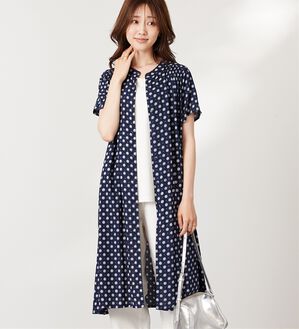 BELLUNA（ベルーナ）の「レーヨン素材肩シャーリング使いワンピース（その他ワンピース）」｜詳細画像