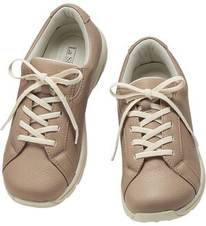 ルフラン（ルフラン）の「スッと履けるウォーキングシューズ・ブーツ＜ラシーナコンフォート＞（スニーカー）」｜ヒモ（ピンクベージュ）