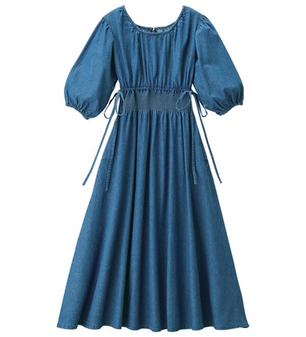 RANAN（ラナン）の「パフスリーブデニムワンピース（その他ワンピース）」｜詳細画像