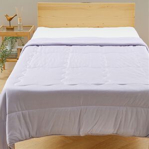 iellio（イエリオ）の「ひんやりッチ　リバーシブル冷感とろける肌掛布団＜ブランケット・夏用掛布団＞（掛布団）」｜ラベンダーグレー