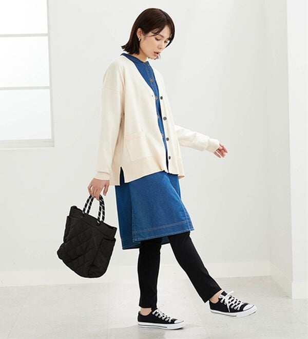 BELLUNA（ベルーナ）の「デニム素材ボタン使いジャケットワンピース（その他ワンピース）」｜詳細画像