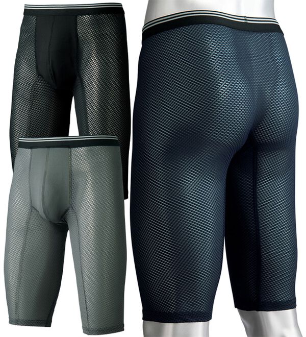 「【３枚組】お悩みメッシュロングパンツ（メンズボクサーパンツ）」｜詳細画像