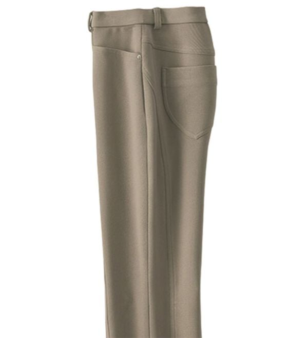 BELLUNA（ベルーナ）の「ハイテンションカルゼ素材美脚パンツ　ストレート（フルレングスパンツ）」｜グレージュモカ