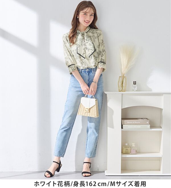 alotta（アロッタ）の「袖口パール6分袖ブラウス（ブラウス）」｜詳細画像