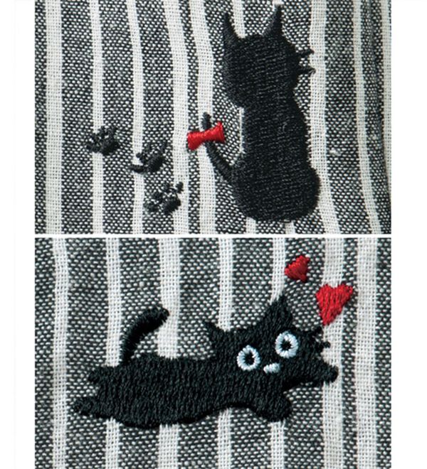 LAVIENNE（ラヴィエンヌ）の「【３色組】こっそりネコのゆったりパンツ（フルレングスパンツ）」｜詳細画像