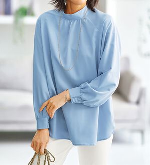 BELLUNA（ベルーナ）の「スタンド衿デザイン上品ブラウス（ブラウス）」｜詳細画像