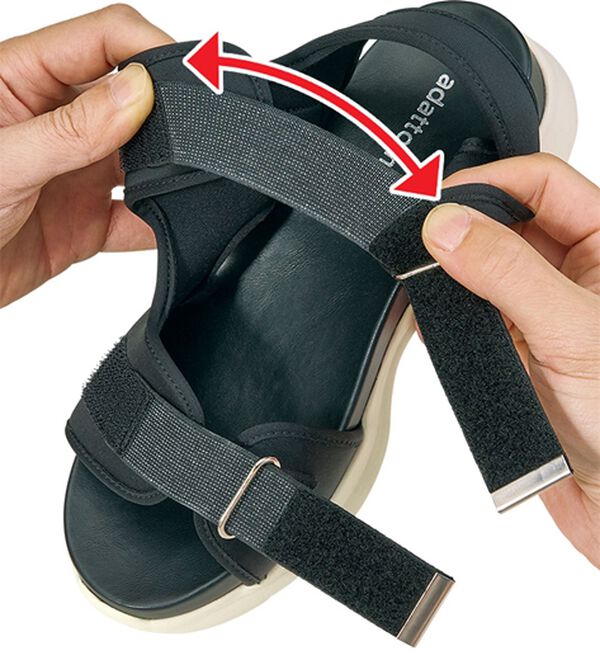 ルフラン（ルフラン）の「ラメ入りゴムが素敵なスポーツサンダル（サンダル・ミュール）」｜詳細画像