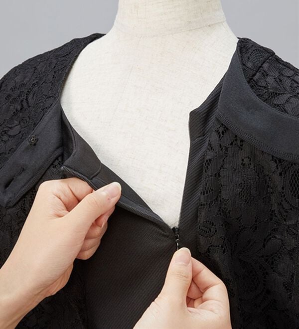 「ストレッチフォーマルアンサンブルセット（ブラックフォーマル（喪服・礼服））」｜詳細画像
