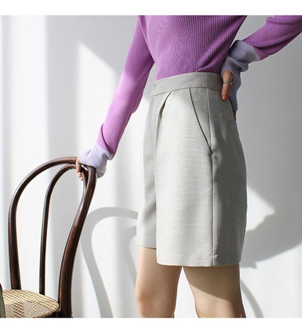 GeeRA（ジーラ）の「ＳＥＴＵＰ対応ハイウエストショートパンツ（その他パンツ）」｜詳細画像