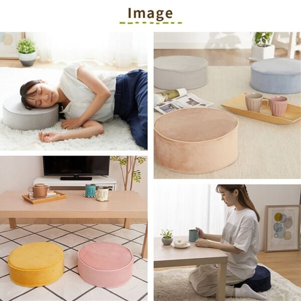 iellio（イエリオ）の「便利な極厚フロアクッション＜マルチクッション・座布団クッション・シートクッション・床座り用クッション・スツール・北欧風＞（クッション・クッションカバー）」｜詳細画像