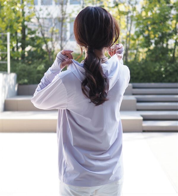 BELLUNA（ベルーナ）の「ヒンヤリ＆ＵＶ対策軽量パーカー（その他ジャケット）」｜詳細画像