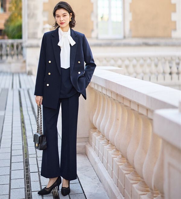 GeeRA（ジーラ）の「【入卒式/セレモニー】着回しベスト＆ジャケットセットスーツ（パンツスーツ）」｜詳細画像