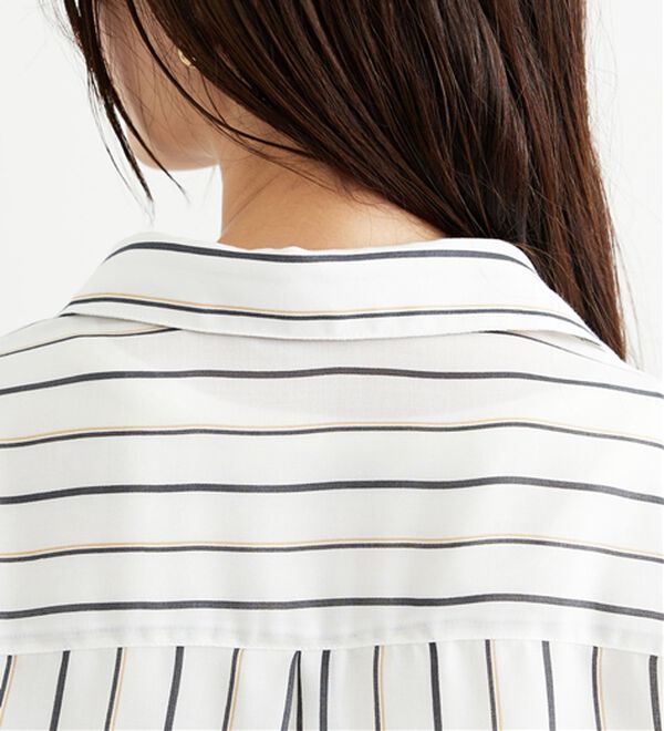 BELLUNA（ベルーナ）の「エアリーツイル裾タックシャツチュニック（チュニック）」｜詳細画像