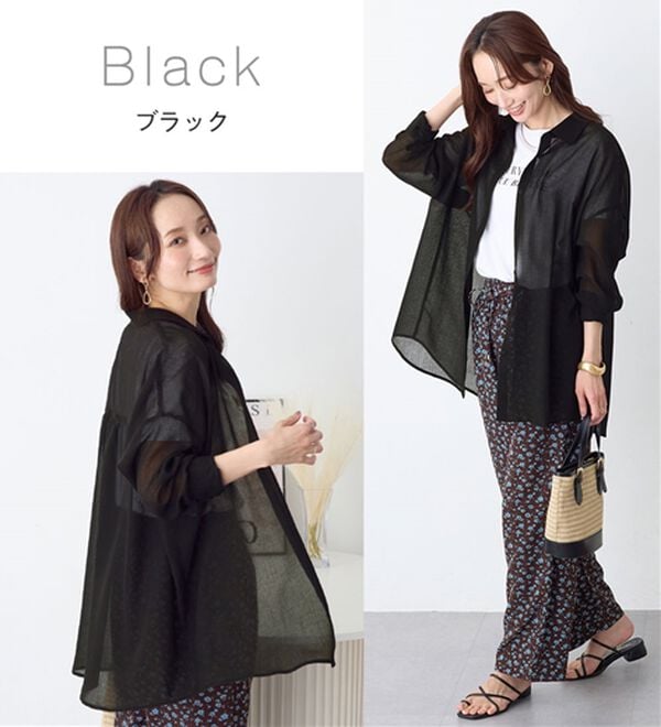 Viola e Viola（ヴィオラ エ ヴィオラ）の「シアーゆったりシャツ（シャツ）」｜詳細画像