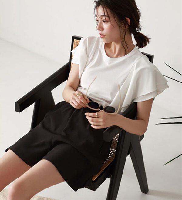 Pierrot（ピエロ）の「【速乾機能付】フレアショートパンツラッシュガード（その他パンツ）」｜詳細画像